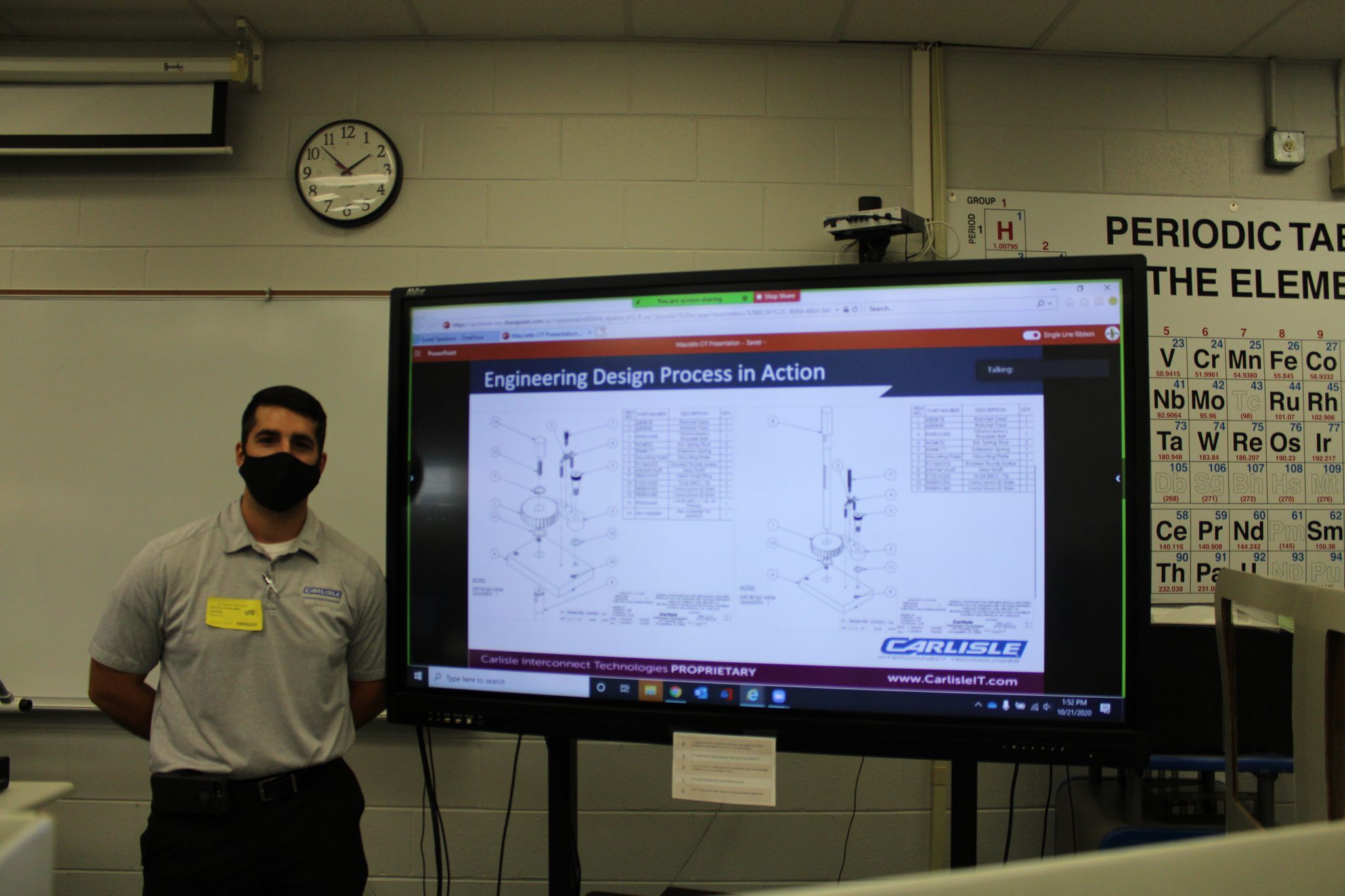 Carlisle Interconnect Engineer Visits Aerospace Academy Career and